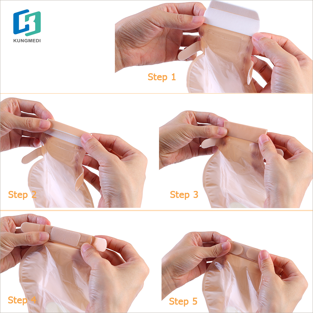 Soft hydrocolloid baseplate colostomy bag